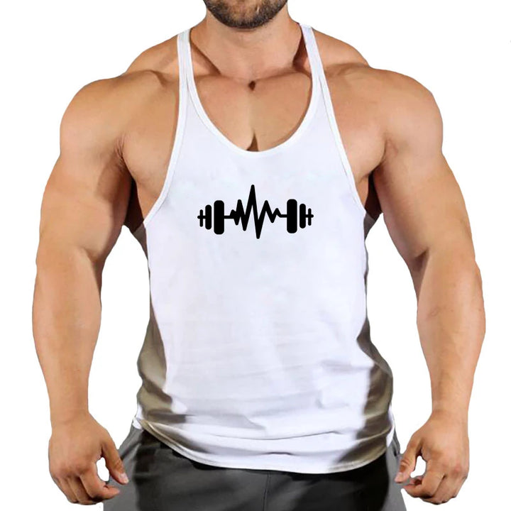 Men Tank Top Men Stringer Tank Top Fitness Singlet Sleeveless Shirt Workout Man Undershirt Clothing New