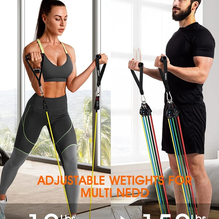 Fitness Exercises Resistance Bands Set