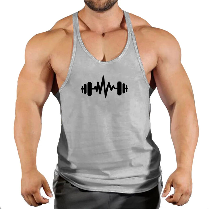 Men Tank Top Men Stringer Tank Top Fitness Singlet Sleeveless Shirt Workout Man Undershirt Clothing New