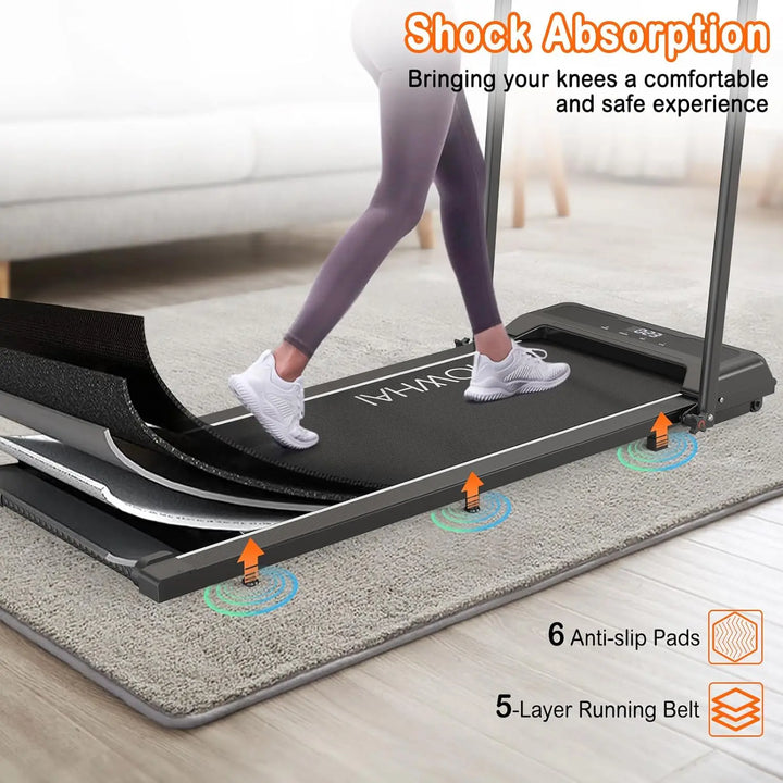 Walking Pad Treadmill, Under Desk Treadmill Foldable 2 in 1