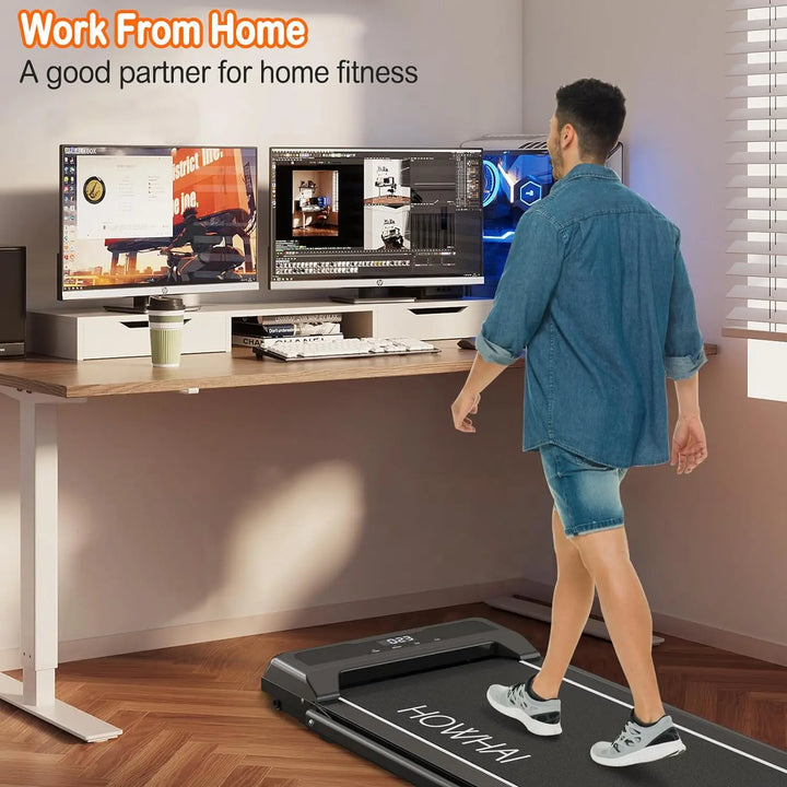 Walking Pad Treadmill, Under Desk Treadmill Foldable 2 in 1