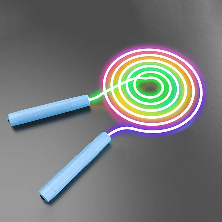 Glowing Jump Ropes LED Luminous Skip Rope for Kids Adult Fitness Adjustable Skipping Rope Training Sports Equip Outdoor Jumping