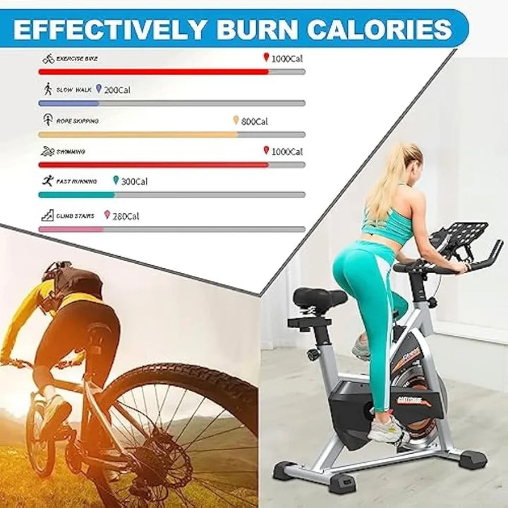 GOFLYSHINE Exercise Bikes Stationary,Exercise Bike Home Indoor Cycling Bike Home Cardio Gym,Workout Bike with Ipad Mount