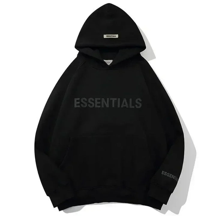 Essentials Hoodie 3D Rubber Letter Logo Sweatshirt High Quality Hip Hop Loose Unisex Extra Large Fashion Brand Pullover Hoodie