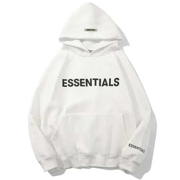 Essentials Hoodie 3D Rubber Letter Logo Sweatshirt High Quality Hip Hop Loose Unisex Extra Large Fashion Brand Pullover Hoodie