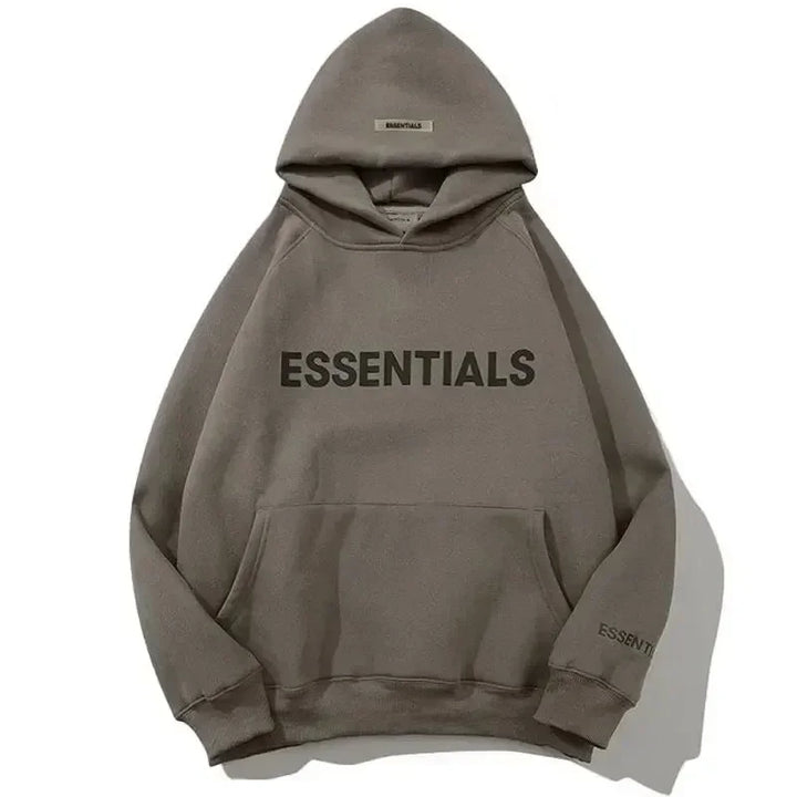 Essentials Hoodie 3D Rubber Letter Logo Sweatshirt High Quality Hip Hop Loose Unisex Extra Large Fashion Brand Pullover Hoodie