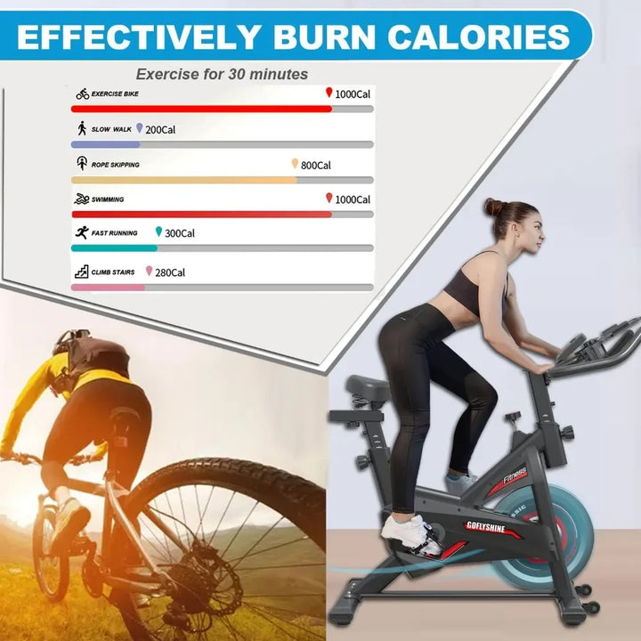 Exercise Bike for Home Indoor Cycling Bike for Home Cardio Gym,Workout Bike with Ipad Mount