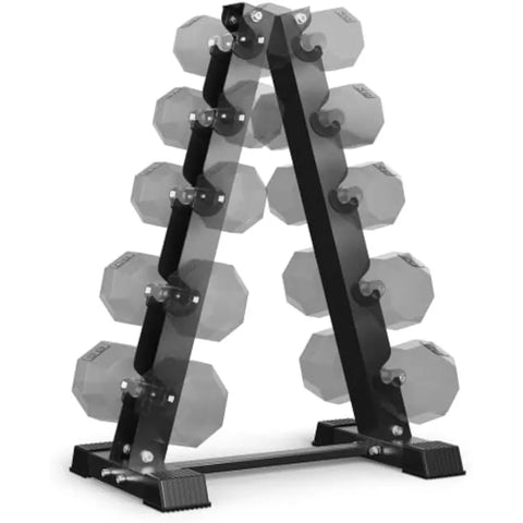 AKYEN Dumbbell Rack Stand Only, Weight Rack for Dumbbells Compact A-Frame Home Gym Space Saver (570/800 LBS Weight Capacity)