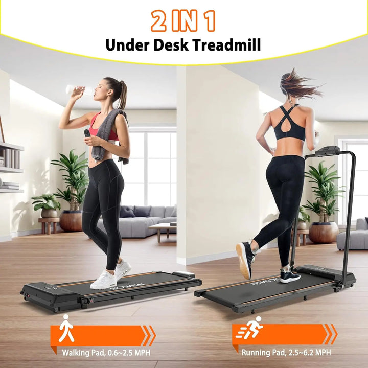 Walking Pad Treadmill, Under Desk Treadmill Foldable 2 in 1