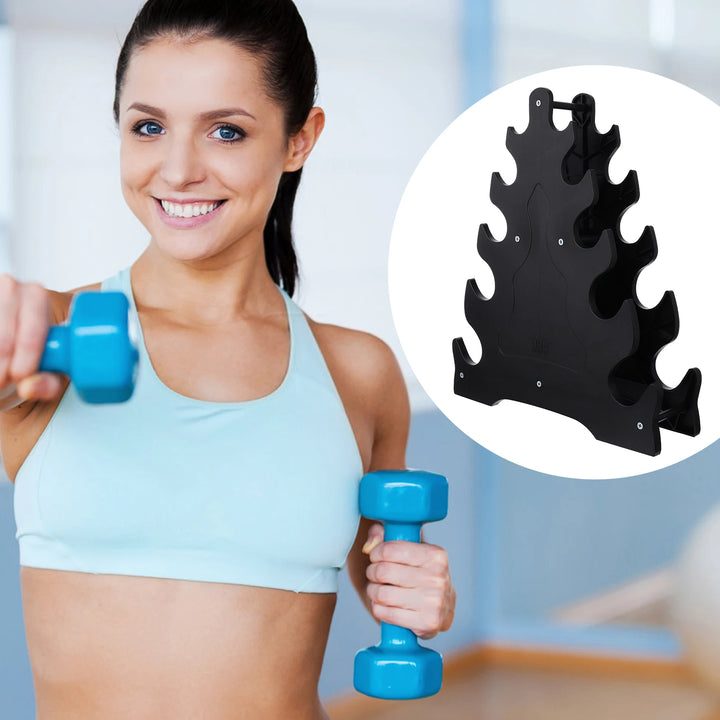 Shelf Fitness Fixing Triangle Shaped Stand Dumbbell Storage Bracket Rack Holder Stand Gym Accessories