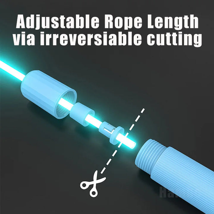 Glowing Jump Ropes LED Luminous Skip Rope for Kids Adult Fitness Adjustable Skipping Rope Training Sports Equip Outdoor Jumping