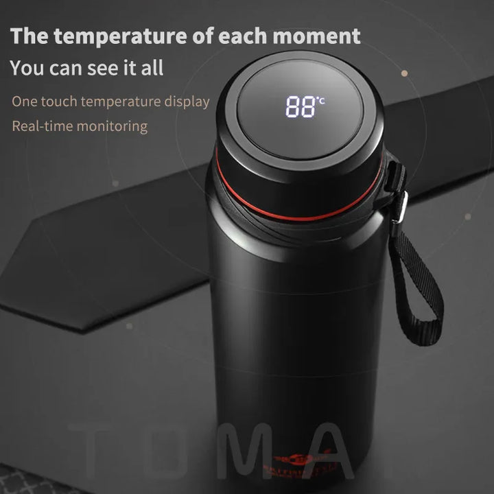 Outdoor Portable 304 Stainless Steel Vacuum Flask Thermal Thermos Bottle for Water,Coffee,With Optional LED